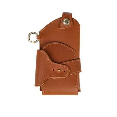 Genuine Leather Men Cell Phone Holster Pouch Phone Bag Belt Holder