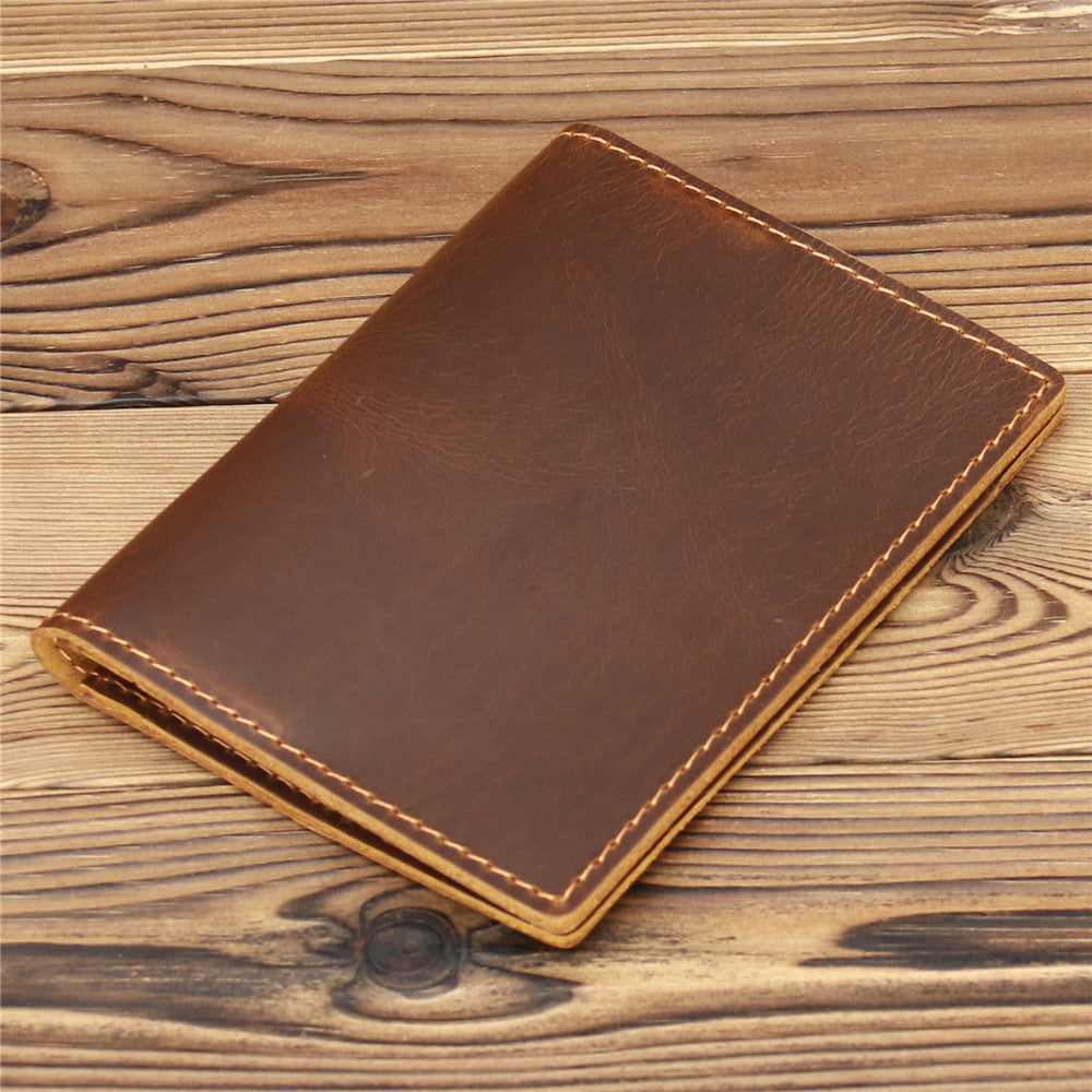 Ultra Thin Passport Holder For Suitcase Genuine Leather Case