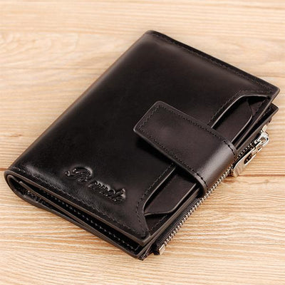 RFID Large Capacity Multi Card Leather Wallet