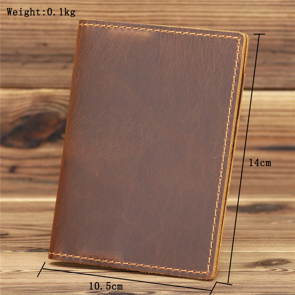 Ultra Thin Passport Holder For Suitcase Genuine Leather Case