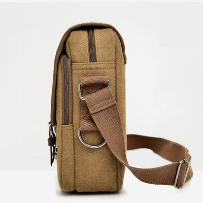 Messenger Bag For Men Retro Canvas Business Crossbody Shoulder Bag