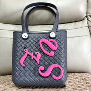 4Pcs DIY Letters Summer Croc Charms Personalized Beach Bag and Handbag Decoration