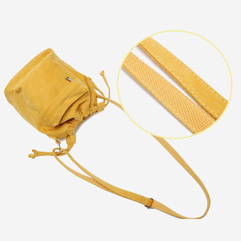 Cute Drawstring Bucket Crossbody Bag