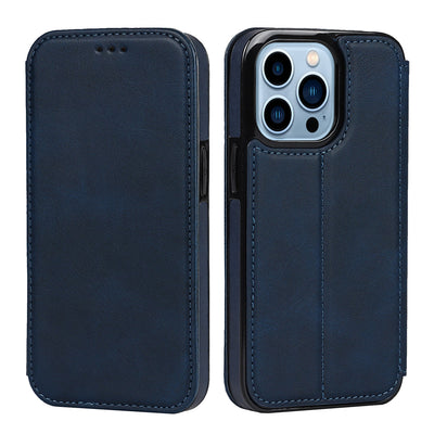 Phone Case for iPhone 14 Clamshell Leather Card Slot Case