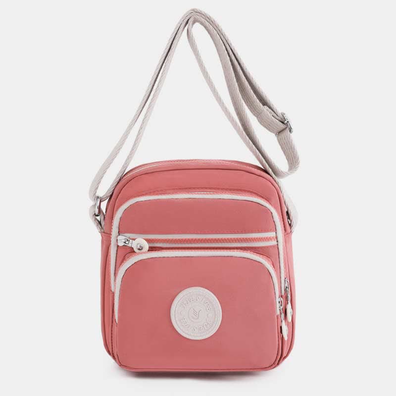 Nylon Crossbody Belt Bag for Women Multi-pocket Travel Shoulder Purse