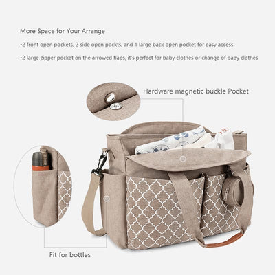 Tote Bag For Women Outdoor Travel Large Capacity Polyester Mommy Bag