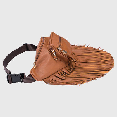 Waist Bag For Women Outdoor Multifunctional Tassel Crossbody Bag