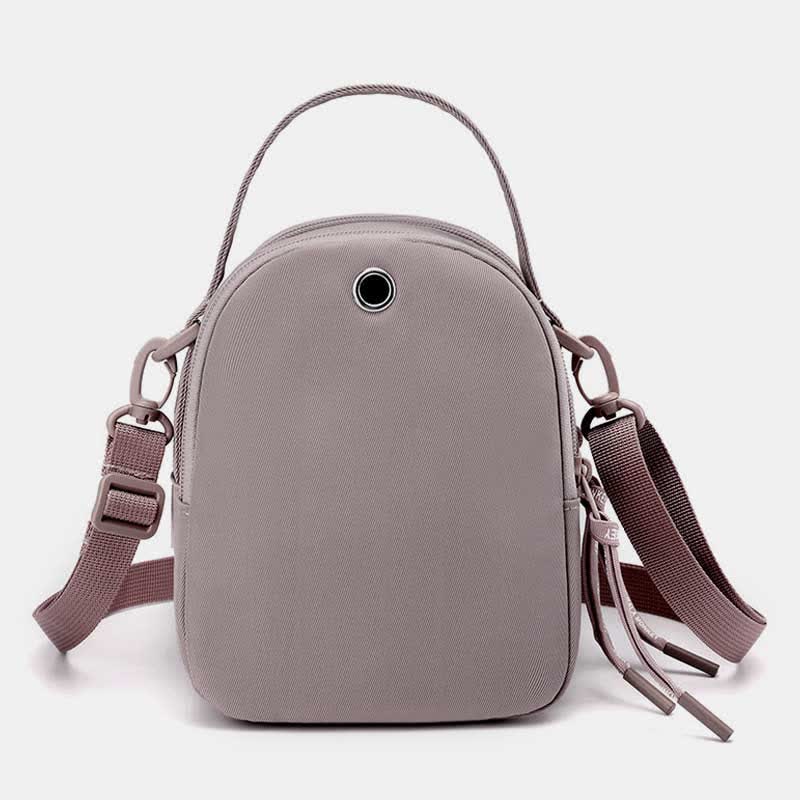 Triple Zip Crossbody Bag Purse for Women Waterproof Mini Travel Handbag