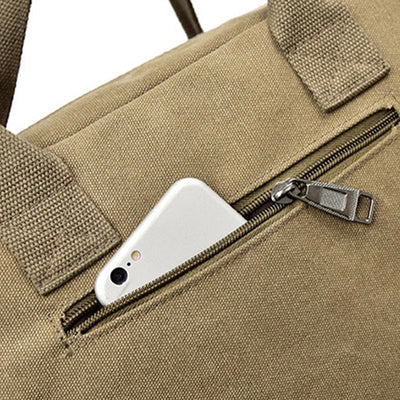 Messenger Bag for Men Casual Canvas Multi-Pocket crossbody bag