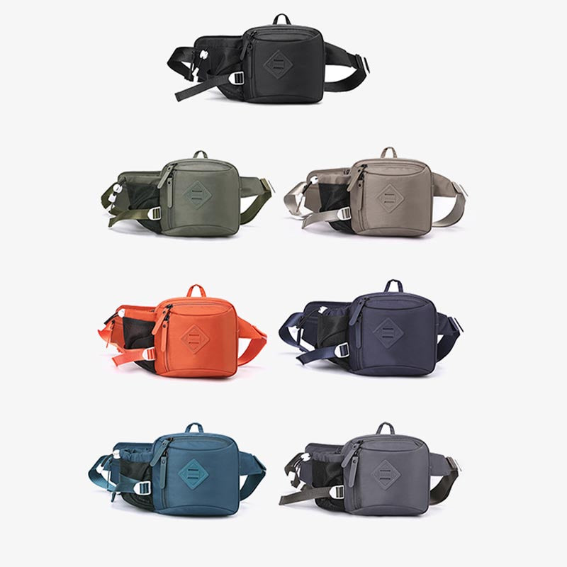 Multifunction Waist Bag Sling Bag for Women Men Lightweight Nylon Purses