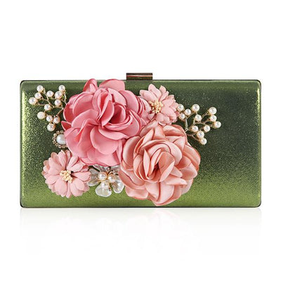 Floral Evening Clutch Bag