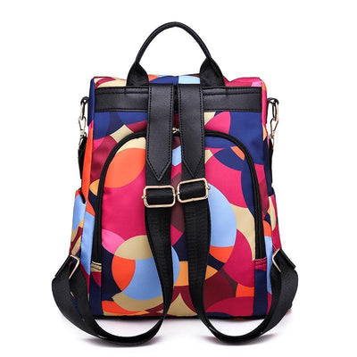 Anti-theft Floral Print Waterproof Backpack