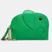 Cute Genuine Leather elephant coin bag Purse