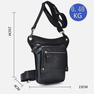 Durable Leg Bag For Men Business Multifunctional Gentle Crossbody Bag