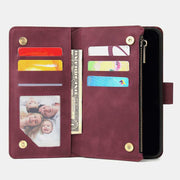 Shockproof Sansung Galaxy Z Fold 4 Fold 3 Case Wallet with Multiple Card Slot