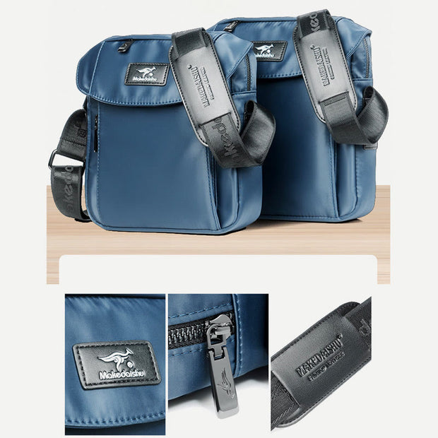 Messenger Bag For Men Oxford Cloth Navy Blue Casual Crossbody Bag