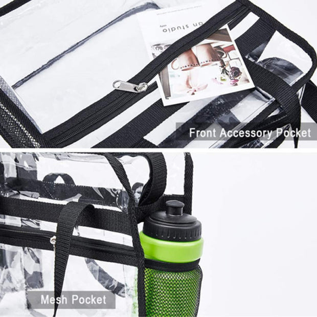 Tote Bag For Women Daily Shopping Large Capacity PVC Travel Handbag