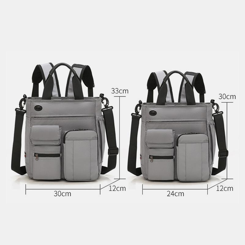 Multifunctional Water-resistant Scalable Handbag-Backpack