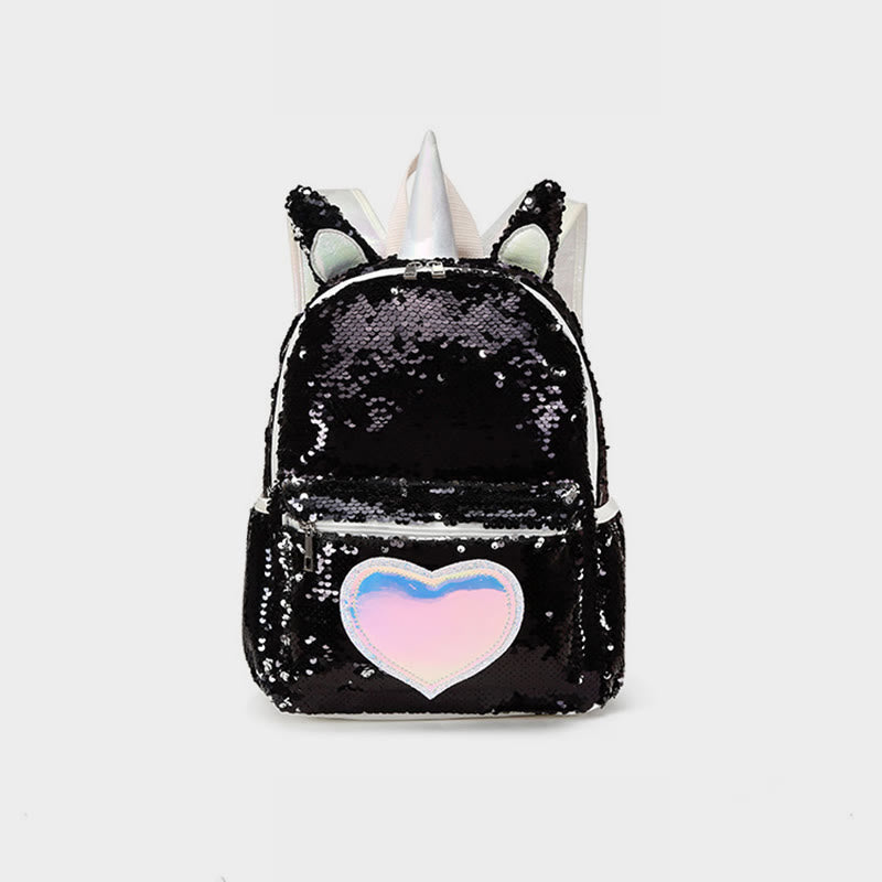 Backpack For Students Sequin Three-piece Set For Primary School Students