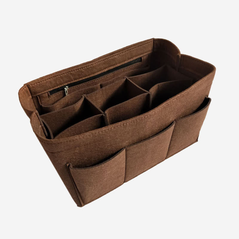 Storage Bag For Home Large Capacity Multi Compartment Felt Bag