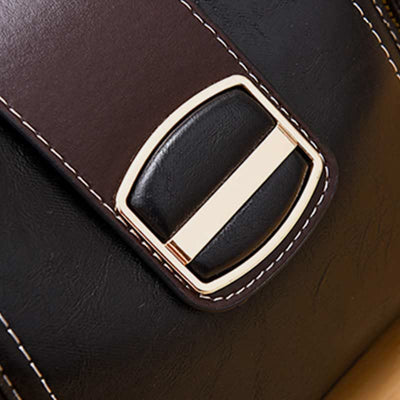 Top-Handle Bag for Women Daily Shopping Bucket Leather Crossbody Bag