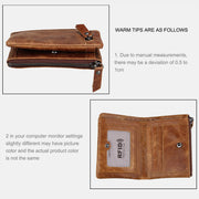 RFID Crazy Horse Leather Wallet