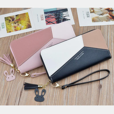 Large Capacity Tassel Wallet Purse Wristlet