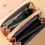 Phone Bag For Women Solid Color Large Capacity Money Purse