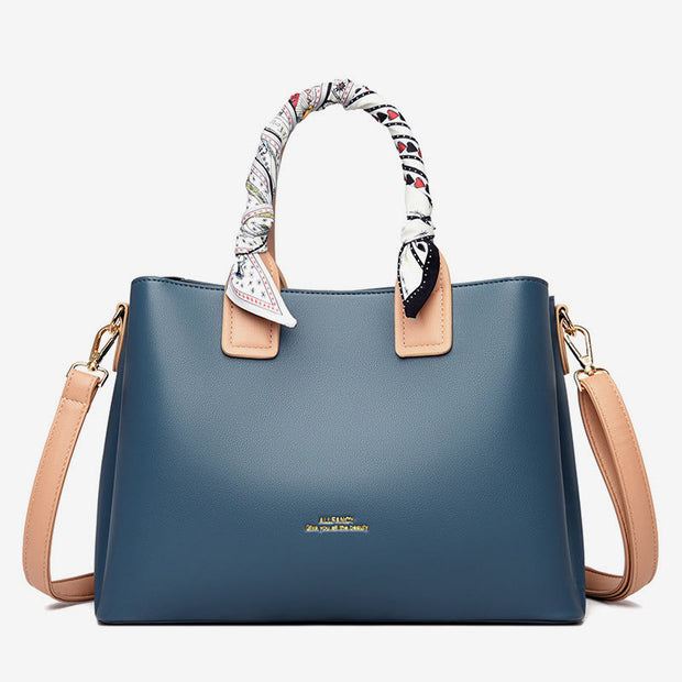 Elegant Handbag For Women Detachable Silk Handle Ladies Crossbody Bag
