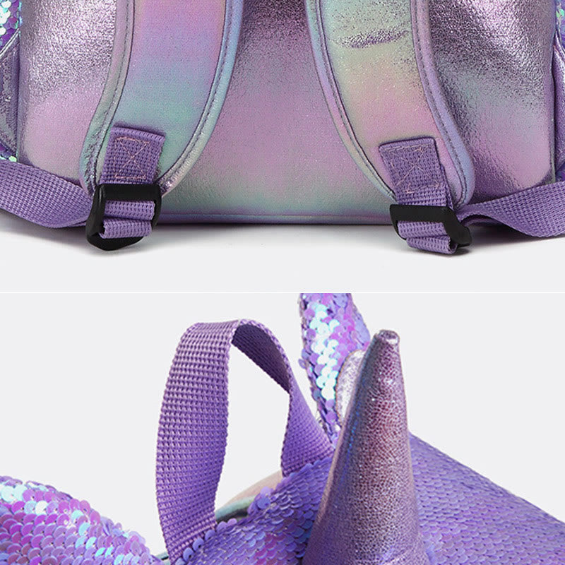 Backpack For Students Sequin Three-piece Set For Primary School Students