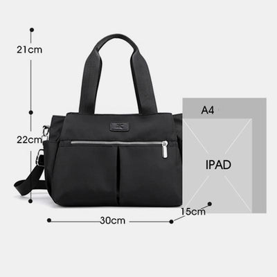 Triple Compartment Top-Handle Bag Waterproof Large Handbag Crossbody Bag for Women