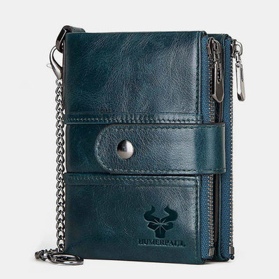 RFID Genuine Leather Large Capacity Wallet