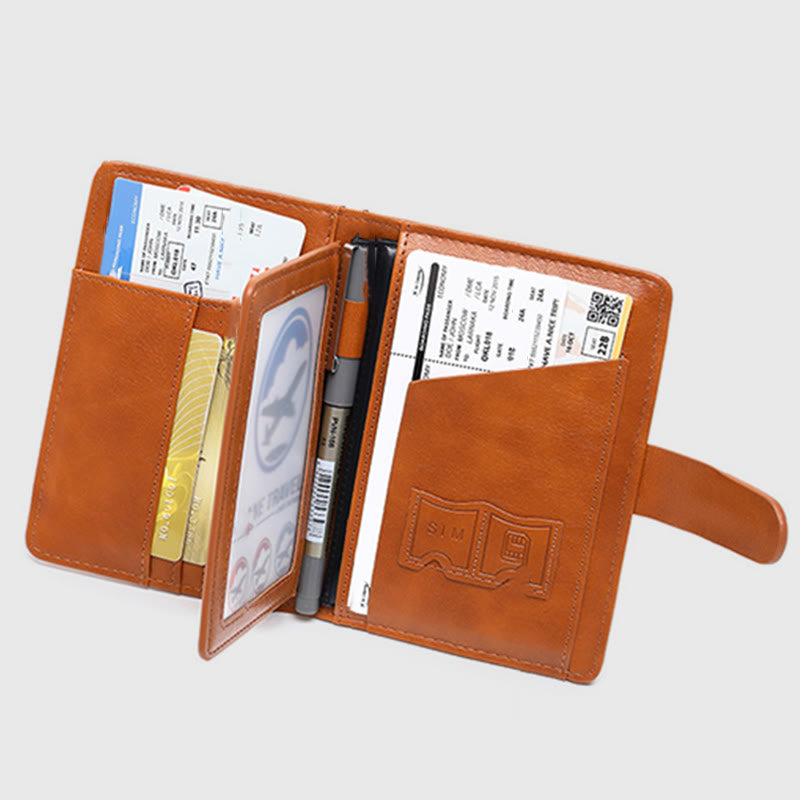 Passport Holder Multi-slot RFID Blocking Card Holder Travel Passport Cover