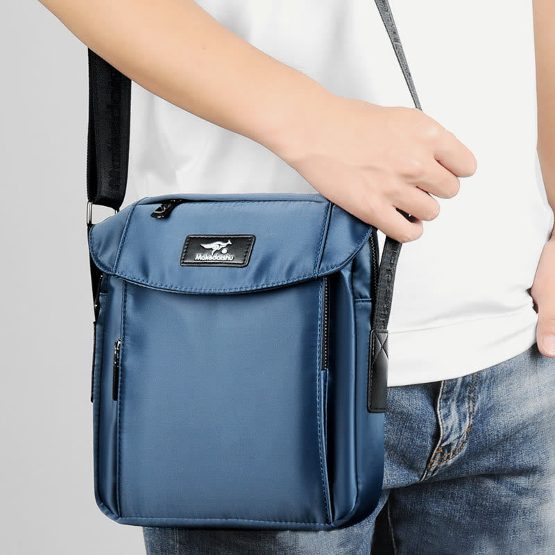 Messenger Bag For Men Oxford Cloth Navy Blue Casual Crossbody Bag