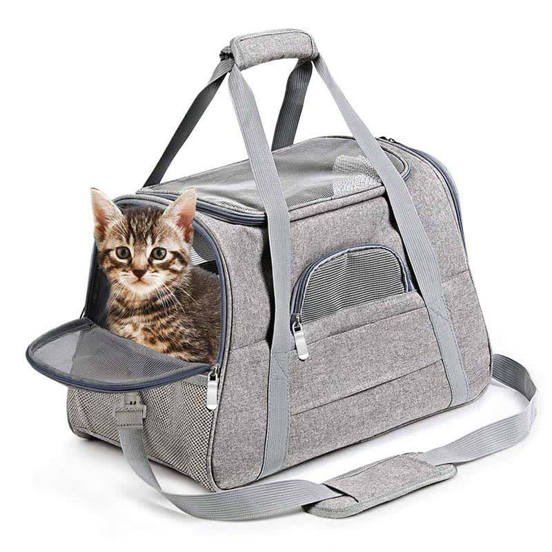 Soft Pet Carrier Airline Aprroved Soft-Sided Pet Travel Carrying Handbag