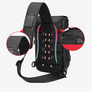 Water-Resistant Sling Bag With USB Charging Port