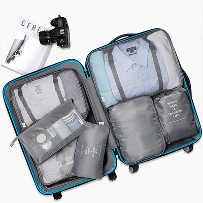 7PCS Travel Mesh Bag Luggage Organizer