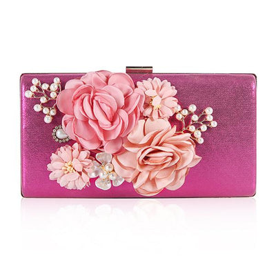 Floral Evening Clutch Bag