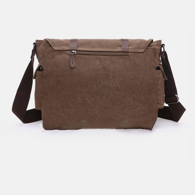 Multi-Pocket Retro Business Messenger Bag