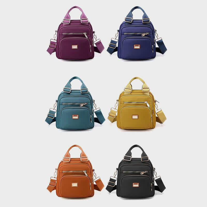 Crossbody Bag for Women Waterproof Multi-Pocket Convertible Handbag Backpack