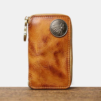 Leather Wallet For Men Waist Wear Multi Functional Key Purse