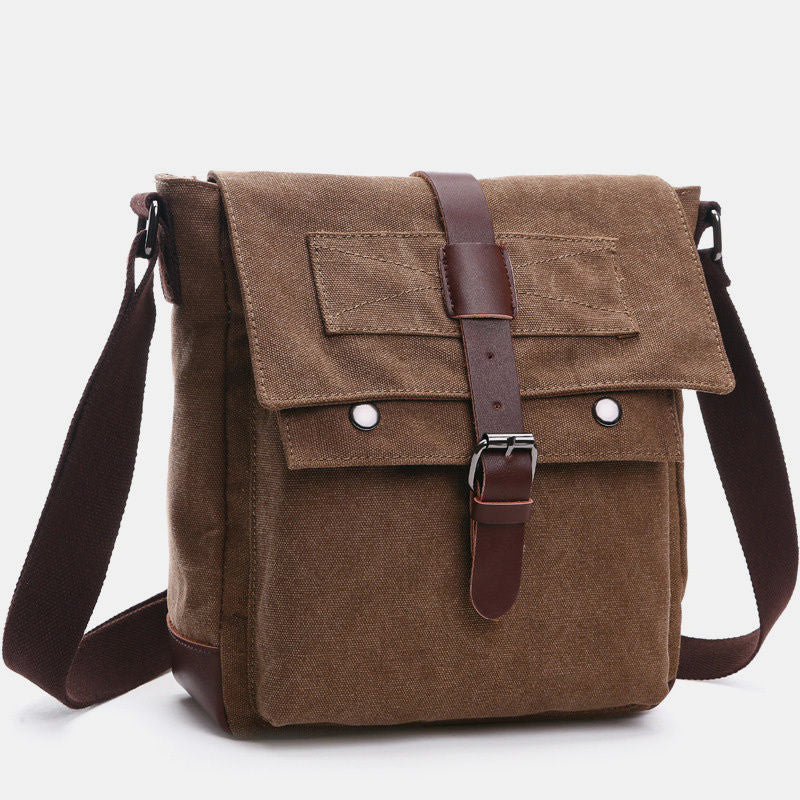 Multi-Pocket Retro Business Messenger Bag