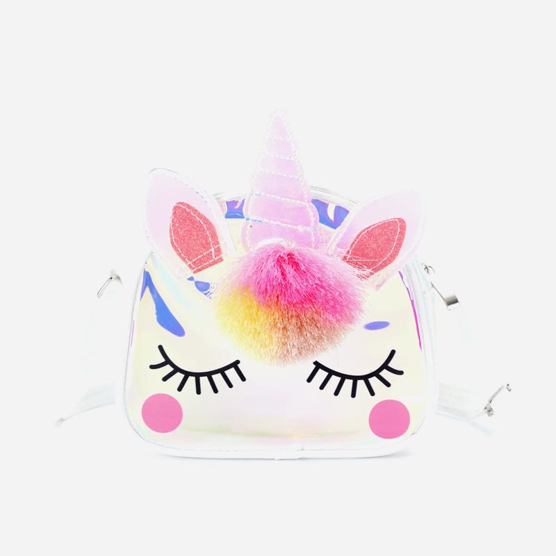 Crossbody Bag For Kids Cute Cartoon Unicorn TPU Travel Bag