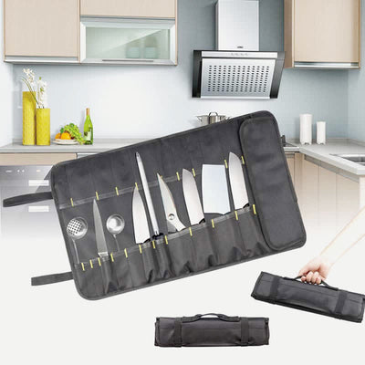 Chef's Knife Roll Bag 22 Slots Heavy Duty Oxford Chef Knife Bag