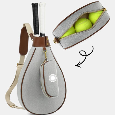 Waterproof Tennis Bag Large Capacity Crossbody Sports Racquet Bag