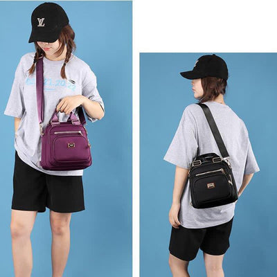 Crossbody Bag for Women Waterproof Multi-Pocket Convertible Handbag Backpack