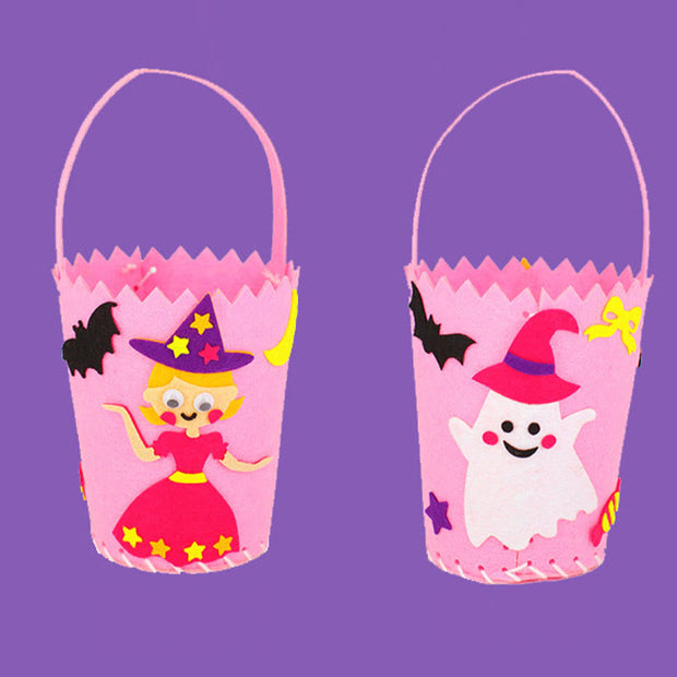 Halloween Candy Bag Handmade DIY Portable Pumpkin Gift Bag