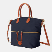 Crossbody Bag for Women Double Zip Top Handle Dome Bag Purse