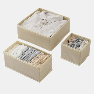 Storage Bag For Home Non-Woven Six-Piece Set Folding Clothes Organizer Box