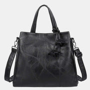 Retro Women Handbag Triple Compartment Shoulder Purse Satchel Crossbody Bag